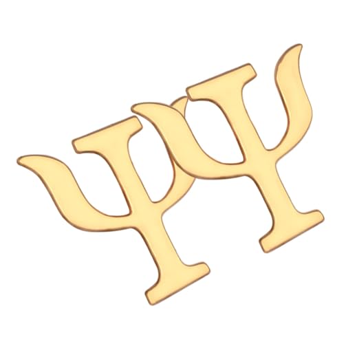 TINEASUR 2 Stück Vintage Psychologie Broschen Anstecknadeln Alphabet für Männer und Frauen Retro Legierung Dekorative Pins für Kleidung Taschen und Hüte von TINEASUR