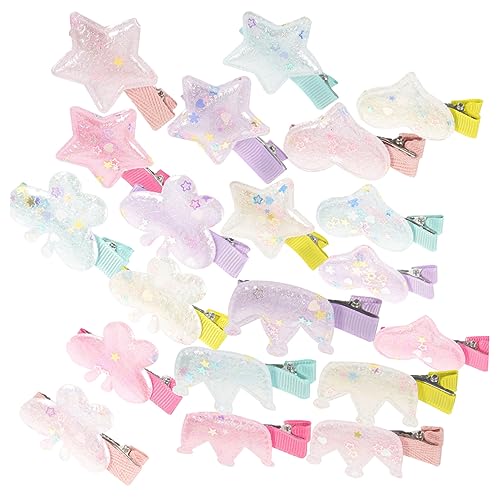 TINEASUR Niedliches Haarspangen-set Mit Schmetterlings-krone Und Herz 20-teilig Mehrfarbige Kinder-haarspangen Mit Strasssteinen Haar-accessoires Für Kleinkinder Und Kinder von TINEASUR