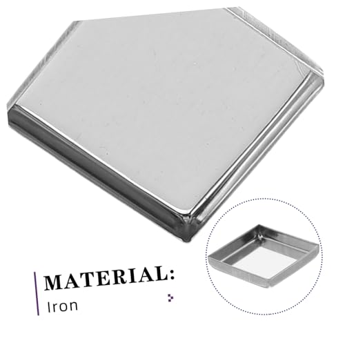 TINEASUR 20 Stück Teiliges Leere Quadratische Eisenpans Robuste Nachfüllbare Metall-make-up-palettenpfannen für Lidschatten DIY Kosmetik-organizer und Künstlerbedarf von TINEASUR