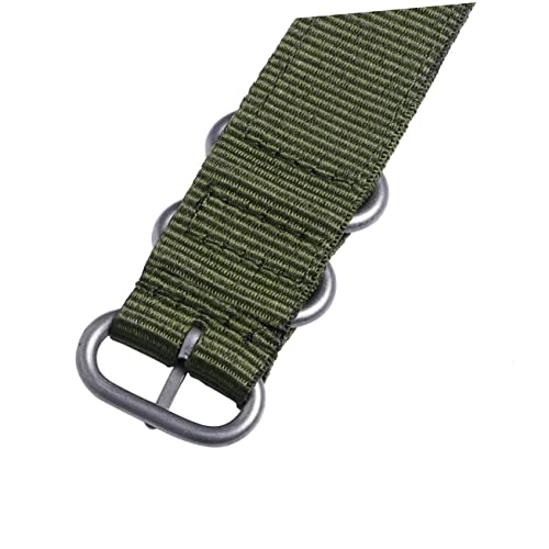 TINEASUR 22mm Nylon Uhrenarmband Gewebtes Armband Für Herren Und Damen Strapazierfähiges Teiliges Nylon Uhrenband Armeegrün Als Ersatz Für Ihre Uhr von TINEASUR