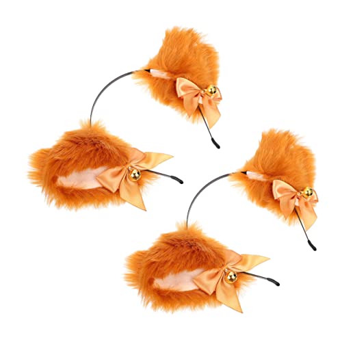TINEASUR 2stücke Katzenohren Haarreif Mit Glocken Stirnband Für Cosplay Partys Und Kostüme Stylisches Haaraccessoire Für Frauen Und Mädchen Für Halloween Karneval Und von TINEASUR