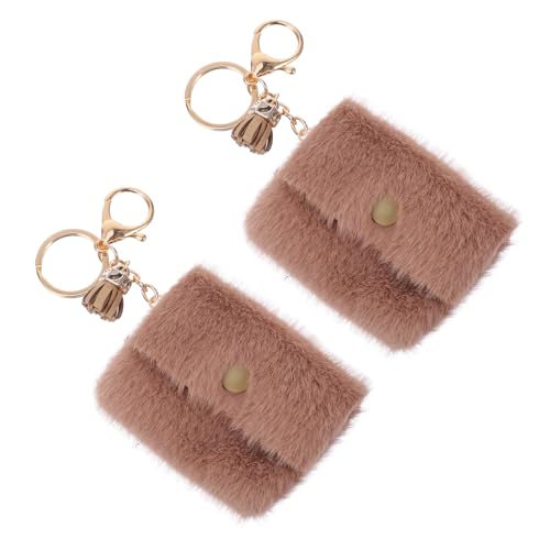 TINEASUR 2stücke Schlüsselanhänger Mit Ring Mini-Tasche Schlüsselanhänger Geldbörse Taschenanhänger Schlüsselketten Anhänger von TINEASUR