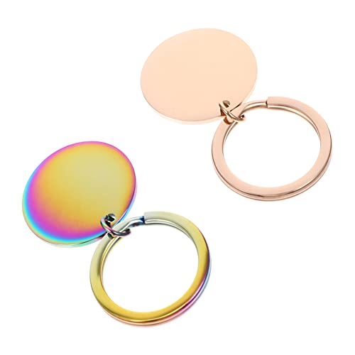 TINEASUR 2St Schlüsselanhänger Schlüsselring leer Leere Geschenkanhänger Schild Warnweste personalisiert famaliguy deko schlüsselringe basteln schlüsselbund Schlüsselbund leer von TINEASUR