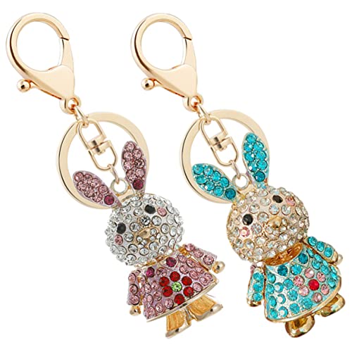 TINEASUR 2st Hase Schlüsselanhänger Cartoon-schlüsselanhänger Taschenanhänger Rucksackzubehör Schlüsselanhänger Tier-schlüsselanhänger Taschenschlüsselanhänger Autoanhänger Zinklegierung von TINEASUR
