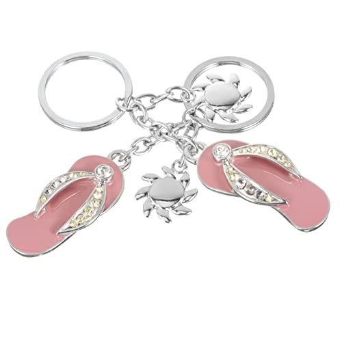 TINEASUR 2stücke Hawaii Schlüsselanhänger Mini Slipper Schlüsselketten Mit Strass Für Luau-Partys Strand-Accessoires Kreative Taschen-Dekorationen TINEASUR 2stücke Hawaii Schlüsselanhänger Mini Slipper Schlüsselketten Mit Strass Für Luau-Partys Strand-Accessoires Kreative Taschen-Dekorationen von TINEASUR