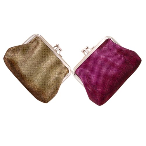 TINEASUR 2stücke Pu Damen Münzgeldbörse Kleine Geldbörse Für Frauen Kreatives Design Für Münzen Schlüssel Lippenstift Und Kompakt Und Tragbar Für Handtaschen Und Taschen von TINEASUR