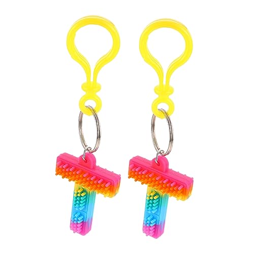 TINEASUR Dekompressions-Alphabet-schlüsselanhänger Modische Autoanhänger Schlüsselzubehör Für Frauen Taschenornamente Einzigartiges Design von TINEASUR