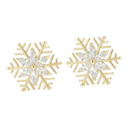 TINEASUR 2pcs Mode Legierung Schneeflocke Revers Pin Hochzeit Party Dekorative Frau Kragen Brosche Chic Brosche von TINEASUR