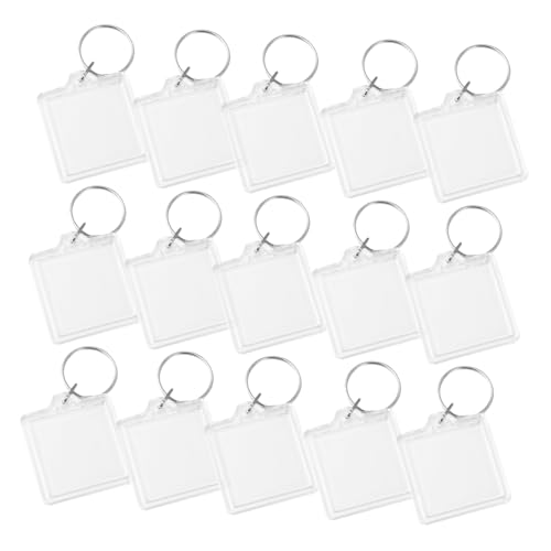 TINEASUR Acryl Schlüsselanhänger Set 30 Stück Fotorahmen Design Handtasche Rucksack Schlüsselanhänger Sichere Requisiten von TINEASUR