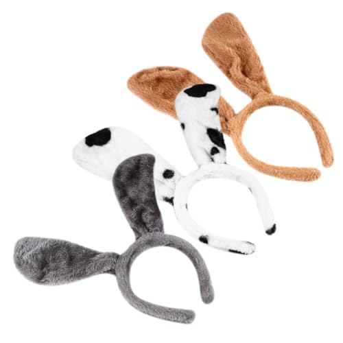 TINEASUR Einzigartiges Weihnachts-haarband Mit Hundeohren Kopfbedeckung Aus Stoff Set Für Partys Und Bälle von TINEASUR