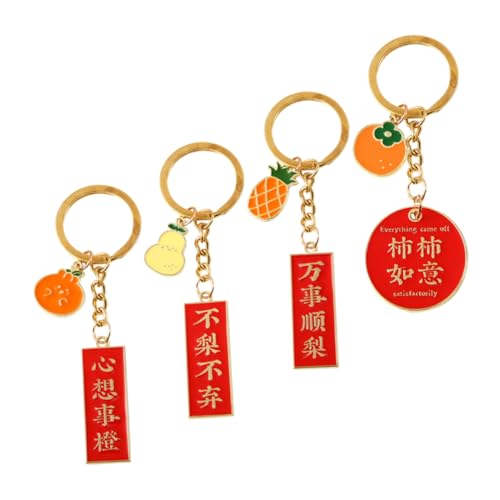 TINEASUR Schlüsselanhänger Schlüsselanhänger 4er-Pack Auto-schlüsselanhänger Modischer Hängeanhänger von TINEASUR