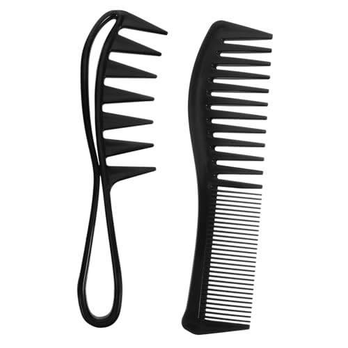 TINEASUR 4 Stück Teiliges Haarkamm set mit Breiten Zähnen für Männer und Frauen Entwirrt Nasses Haar Sanft Vielseitige Stylingkämme für Friseure Salon Familiengebrauch von TINEASUR