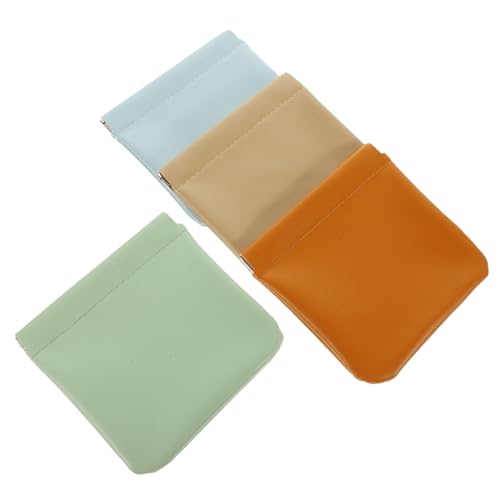 TINEASUR 4stücke Teilige Kleine Make-up-Tasche Lippenstiftetui Für Damen Tragbar Ohne Reißverschluss Kompakt Und Leicht Für Täglichen Gebrauch Und Unterwegs von TINEASUR