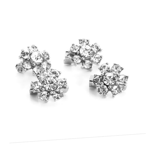 TINEASUR 4er Set Mini Blumen Broschen Mit Strass Dekorative Clips Für Kleidung Schuhe Und Taschen Funkelnde Blumen Anstecker Für Damen Und ädchen TINEASUR 4er Set Mini Blumen Broschen Mit Strass Dekorative Clips Für Kleidung Schuhe Und Taschen Funkelnde Blumen Anstecker Für Damen Und ädchen von TINEASUR
