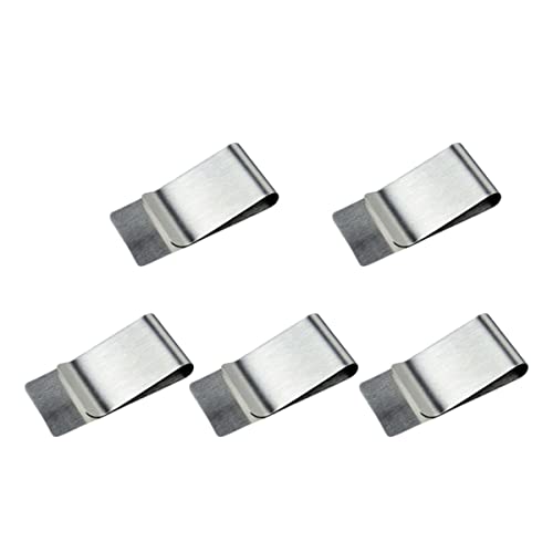 TINEASUR 5stücke Geldklammern Aus Schlanker Geldbeutel-Clip Vertikaler Bargeld-papierhalter Kredit-Business-Halter Für Männer Und Frauen Als Ersatz Für Brieftasche Passend Für von TINEASUR