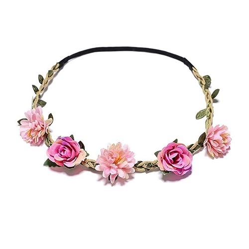 TINEASUR 5stücke Hawaii Blumenkranz Haarband Mit Kunstblumen Daisy Stirnband Für Hochzeiten Strandpartys Und Fotoshootings Farben Haarschmuck Für Frauen von TINEASUR