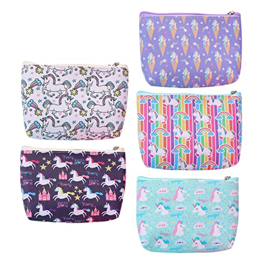 TINEASUR Design-Beutel 5 Stück Geldbörsen Für Jungen Und Mädchen Robuste Geldbörse Aus Pu-Material von TINEASUR