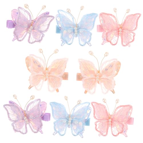 TINEASUR 8stücke Niedliche Haarspangen Für Mädchen Dekorative Butterfly Clips Für Geburtstagsfeiern Hochzeiten Und Alltag Sanften Pastellfarben von TINEASUR