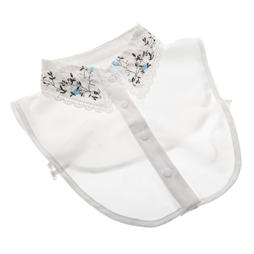 TINEASUR Abnehmbarer Damen Kragen mit Filigraner Stickerei Vielseitiger Polyester Fake Collar für Blusen Pullover und Jacken Leichter Langlebiger Einsatz Passend zu Verschiedenen von TINEASUR
