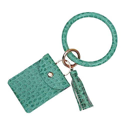 TINEASUR Armreifbeutel Für Damen Halterung Armband Armreif-schlüsselanhänger Damen Geldbörse Anhänger Schlüsselanhänger Armreif Schlüsselanhänger Münzgeldbörse Green von TINEASUR
