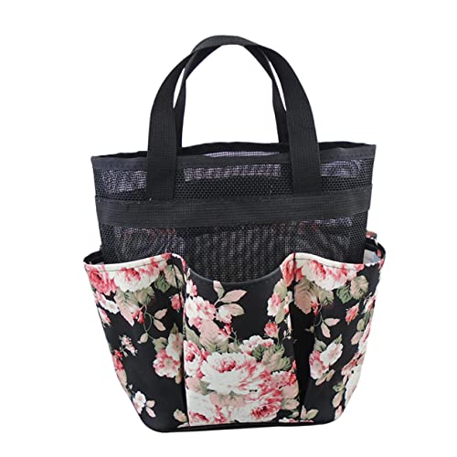 TINEASUR Duschkorb Aus Atmungsaktivem Material Und Faltbar Tragbarer Bade-Organizer Für Shampoo Gesichtspflege Und Handtücher Geeignet Für Reisen Und Fitness von TINEASUR