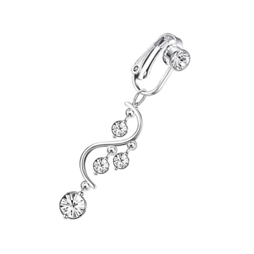 TINEASUR Bauchnabelring frei von Piercing Damen Bauchschmuck Modisch Glänzend Hautfreundlich Einzigartig Verstellbar Körperschmuck von TINEASUR