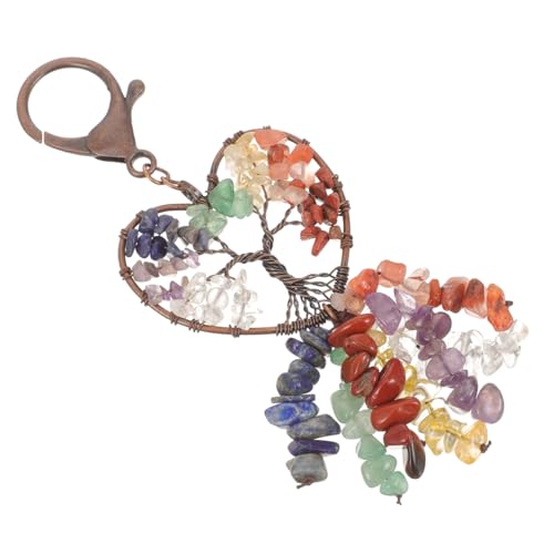 TINEASUR Einzigartiger Schlüsselanhänger Kristall-Herz- Feng Shui Heimschmuck von TINEASUR