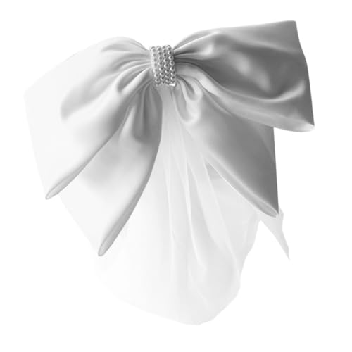 TINEASUR Bezaubernde Haarnadel Mit Seidenschleife Handgefertigter Kopfschmuck Hochzeitsbedarf Elegantes Haarband Für Frauen von TINEASUR