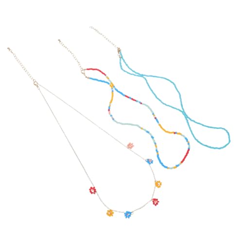 TINEASUR Boho perlen halskette Damen Verstellbar Leichte Clavicle kette aus Legierung Eleganter Statement schmuck Sommer Alltag Urlaub von TINEASUR