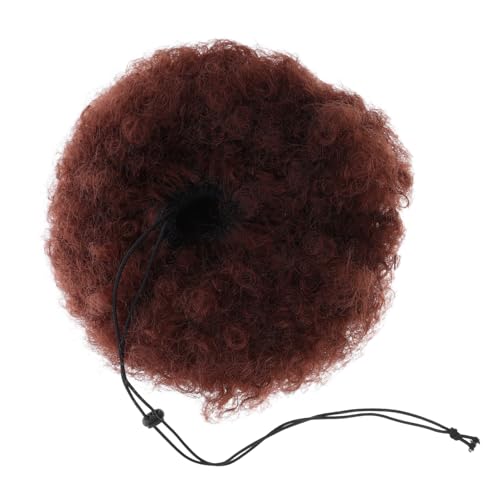 TINEASUR Braune Afro-perücke Große Lockige Kurzhaar-perücke Damen Party Kostüm Styling Echt Wirkendes Lang Lockiges Haar für Alltag und Karneval von TINEASUR