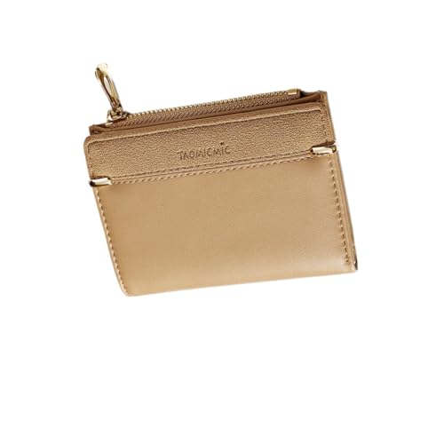 TINEASUR Braune Multifunktionale Geldbörse Kurze Brieftasche Für Damen Modisch Und Robust Mit Reißverschluss Tasche von TINEASUR