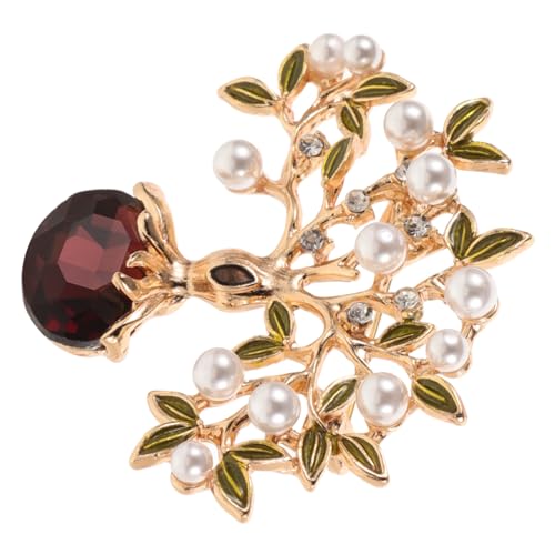 TINEASUR Brosche Damen Perlen Design Vintage Retro Anstecknadel für Kleidung Mantel Schal Accessoire Modisch Kunstvoll Gefertigt von TINEASUR