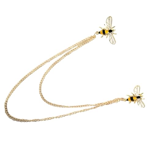 TINEASUR Broschennadel Mit Kette Retro Anstecknadel Damenbekleidung Accessoire Reversnadel Für Anzug Dekorative Brosche von TINEASUR