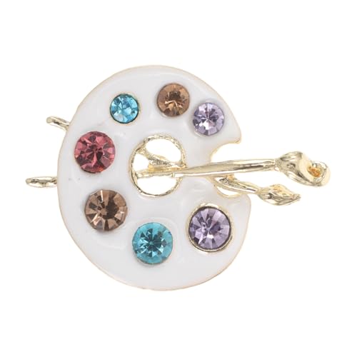 TINEASUR Einzigartige Brosche Mit Farbpalette Für Damen Strass-revers-accessoire Für Anzüge Und Partys von TINEASUR