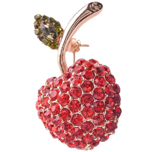 TINEASUR Rote Kristall-brosche Für Frauen Elegante Anstecknadel Für Schal Kleidung Und Taschen Hochwertige Strasssteine Für Hochzeiten Partys Und Besondere Anlässe von TINEASUR
