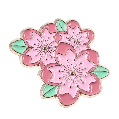TINEASUR Cherry Blossom Blumen Brosche Japanische Anstecknadel Legierungsbrosche Kleiderbrosche Brosche von TINEASUR