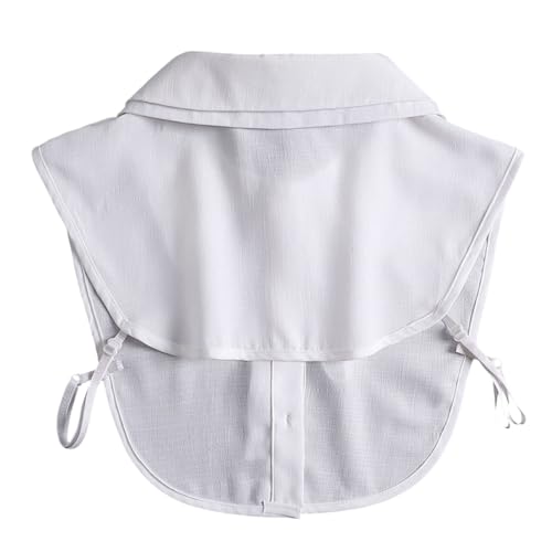 TINEASUR Chiffon Fake Shirt Collar für Damen Abnehmbarer Dekorationskragen Vielseitig Einsetzbar Eleganter Look für Jede Kleidung für Modebewusste von TINEASUR