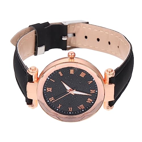 TINEASUR Damen-Armbanduhr Mit Römischen Ziffern Lederarmbanduhr Freizeituhren Für Frauen Schlichtes Design Präzise Zeitmessung von TINEASUR