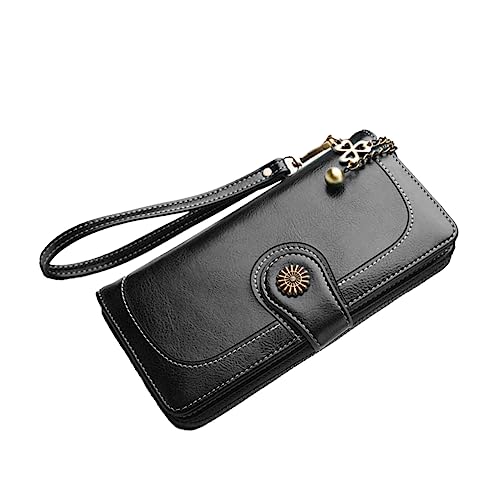 TINEASUR Geldbörse Damengeldbörse Mit Reißverschluss Aus Hochwertigem Pu- Lange Geldbörse Mit Mehreren Kartenfächern Praktisch Und Langlebig Für Damen von TINEASUR
