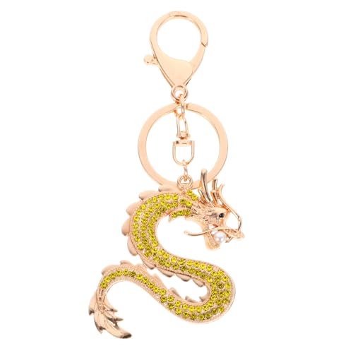 TINEASUR Drachen-schlüsselanhänger Mit Strasssteinen Schlüsselanhänger Dekoration Eleganter Schlüsselanhänger Tasche Hängendes Ornament von TINEASUR