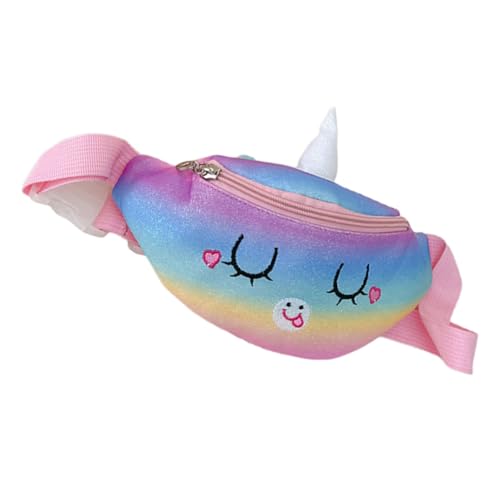 TINEASUR Unicorn Fanny Pack Für Junge Mädchen Einstellbare Hüfttasche Mit Süßem Einhorn-Design Für Reisen Festivals Und Outdoor-aktivitäten Schützend Und Praktisch Für Kleine von TINEASUR