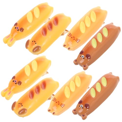 TINEASUR Einzigartige Lebensmittelbrot-haarnadeln Haarschmuck Für Mädchen Verspielte Haarspangen 4 Paar-set Materialien von TINEASUR