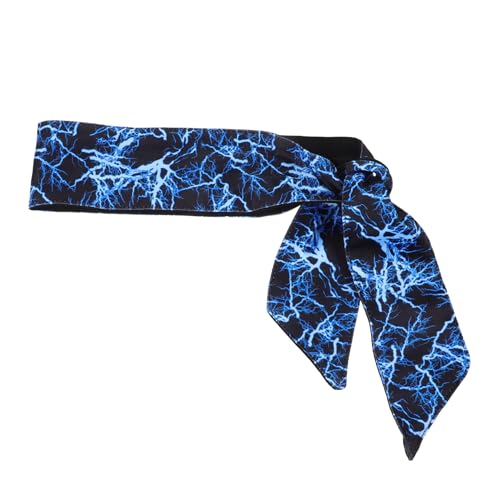 TINEASUR Elastic Headband Für Sport Und Workout Atmungsaktive Elastische Kopfbandana Für Damen Und Herren Beim Yoga Laufen Fitnessstudio Schweißabsorbierend Komfortabel Blitzblau von TINEASUR