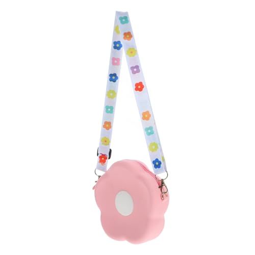 TINEASUR Kleine Umhängetasche Mit Verstellbarem Riemen Geldbörse Aus Silikon Mit Blumenmuster Praktische Aufbewahrungstasche Für Damen Und Mädchen Für Reisen Und Alltag von TINEASUR