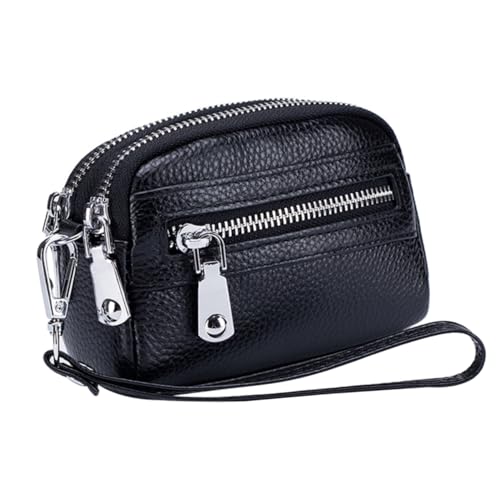 TINEASUR Damen Geldbörse Multifunktionale Kleine Geldbörse Mit Doppeltem Reißverschluss Elegantes Kartenetui Für Münzen Und Karten Für Reisen Shopping Und Freizeit von TINEASUR