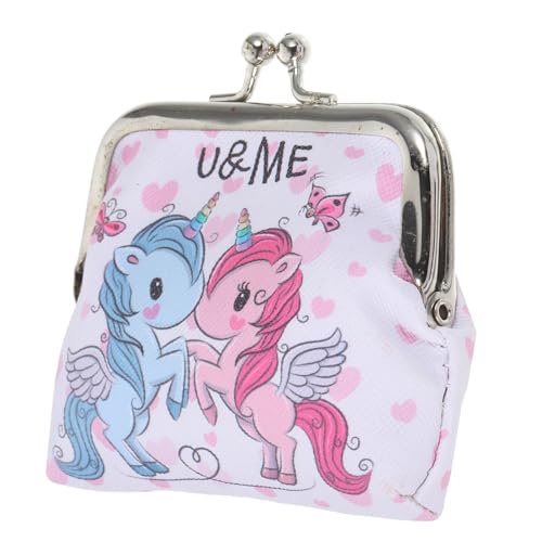 TINEASUR Kleine Geldbörse Für Mädchen Mit Einhorn-Muster Süße Dekorative Reisegeldbörse Tragbare Handtasche Für Frauen Mit Filigranem Design von TINEASUR