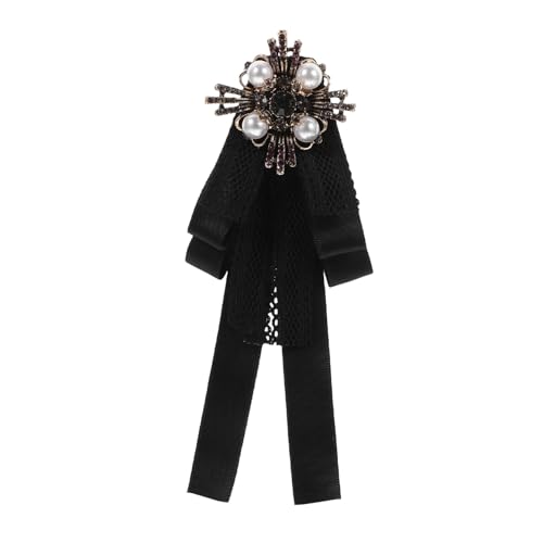 TINEASUR Große Schleifenbrosche für Damen Vintage Barock Perlen Anstecknadel Dekoration für Anzüge und Blusen für Partys und Besondere Anlässe von TINEASUR