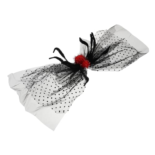 TINEASUR Halloween Brautschleier Spitzen Haarschleifenclips Für Mädchen Schwarze Spitzenschleife Spitzenschleifen Fürs Haar Spitzenband Haarschleifenclips Samt Haarschleifen von TINEASUR