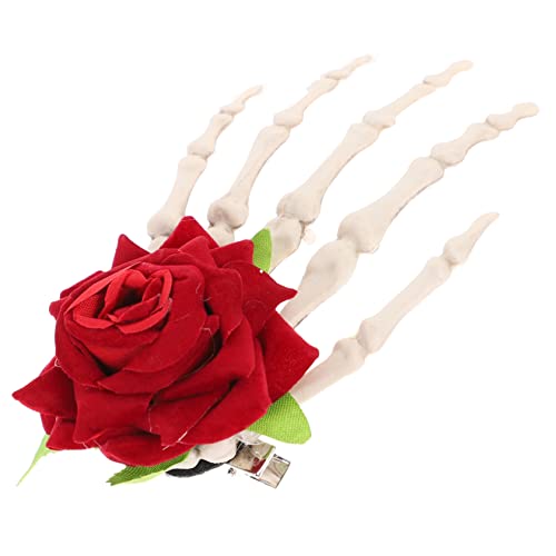 TINEASUR Finger Haarspange Für Frauen Kreatives Haarschmuck-accessoire Im Skelett-design Für Halloween-party Und Maskenball s Einfache Handhabung Für Viele Frisuren von TINEASUR