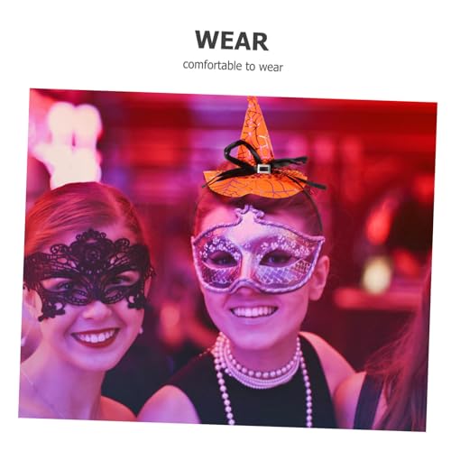 TINEASUR Halloween Hexenhut Haarreif Sicherer Langlebiger Haarschmuck Dekoratives Kostümaccessoire für Party und Fest für Damen und Begleiter Verstärkt Halloween Atmosphäre von TINEASUR